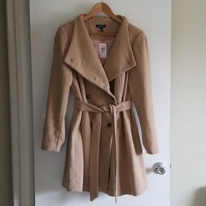 Torrid Camel Funnel Neck Coat Sz 1X